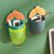 卫生间创意牙膏置物架免打孔牙刷架浴室吸壁挂式收纳盒梳子收纳筒(青柠绿+月光黄【2个装】)第4张高清大图