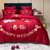 公主风60s支长绒棉贡缎四件套红色婚庆刺绣被套全棉1.8m床上用品(缘来是你)第6张高清大图