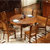品尚美家餐桌 实木橡木餐桌 可伸缩可折叠 餐桌椅组合 现代中式(一桌6椅（送到楼下+自己安装）)第2张高清大图