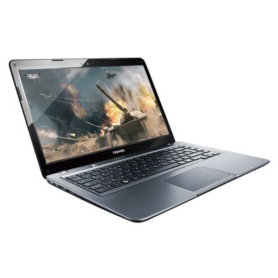 东芝（TOSHIBA）U800-C03S 14英寸轻薄多彩 笔记本电脑（i3-3217U 4G 500G＋32G 1G独显）银色