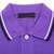 PRADA/普拉达 纯棉翻领POLO衫 短袖男士T恤(紫色 XL)第3张高清大图