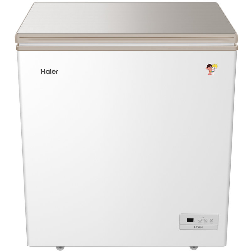 海尔(haier)bc/bd-146he 146升冷柜 超薄彩晶小富豪 气悬浮减霜 家用