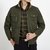 新款吉普盾男式夹克中年休闲商务男装男士多袋双面穿外套B9915(军绿色 XXXL)第2张高清大图