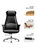 经理椅轻奢老板椅高端办公椅转椅舒适真皮商务椅大班椅家用电脑椅(橙色+咖啡|头层牛皮)第4张高清大图