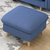 一米色彩 沙发 北欧客厅家具 布艺沙发 可拆洗日式小户型三人位 懒人沙发(蓝色 脚踏)第2张高清大图