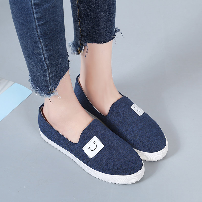 洛尚2017夏季布鞋时尚多色女款休闲防滑耐磨