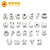 紫金黄金(ZiJin)银手链情侣DIY字母转运珠时尚手绳 银白色字母 C字母(金色)第2张高清大图