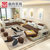 曲尚(Qushang) 布艺沙发 现代简约大小户型沙发 可拆洗U型组合沙发家具(升级旗舰版/三件套)第3张高清大图