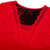南极人秋冬女士蕾丝V领贴绒修身打底加绒加厚保暖上衣(20152红色)第2张高清大图