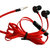 简繁（EAZY）maEar HS-107面条立体声线控耳机（红黑色）第5张高清大图
