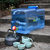 水桶家用储水车载PC塑料手提食品矿泉纯净水箱大号带盖龙头蓄水桶tp8912(军绿色)第3张高清大图