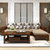 亚格林 中式 实木沙发组合客厅整装全实木家具套装简约布艺沙发(颜色可联系在线客服 单人位)第3张高清大图