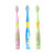 韩国进口pororo啵乐乐新款牙具套装2P 卡通牙刷牙膏带杯子(啵乐乐（蓝）)第4张高清大图