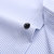 新款夏季男士短袖衬衫商务衬衣免烫寸衫抗皱工装绣logo(D2800-2)第5张高清大图