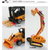 鸭小贱1：64儿童益智玩具工程车挖掘车推土车叉车铲雪车儿童玩具车仿真模型车F3(推土机)第3张高清大图