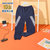 Skechers斯凯奇新款男童运动裤儿童长裤中大童时尚潮L320B151(碳黑 M)第4张高清大图