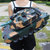 超大型儿童充电遥控坦克战车玩具汽车模型可发射子弹履带金属炮管儿童礼物(灰色 四电配置送礼包+800子弹两履带)第2张高清大图