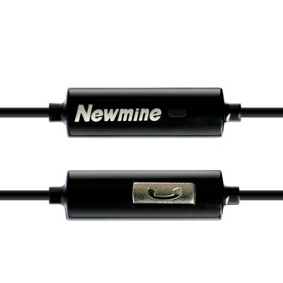 纽曼（Newmine）入耳式手机音乐耳机  JK12 金属外观 音乐游戏通话运动跑步通用 黑