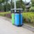 钢质户外环卫垃圾桶分类果皮箱垃圾容器 蓝绿色JMQ-058第3张高清大图