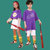 街舞儿童潮装演出服女童爵士套装夏季宽松帅气嘻哈男童中国表演服(110 紫色男款)第3张高清大图