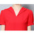 VEGININA 新款夏装高腰气质九分阔腿裤套装 9567(红色 S)第4张高清大图