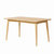 TIMI 天米 北欧实木餐桌椅 全白橡木餐桌椅组合 白橡木一桌四椅 家用饭桌组合(原木色 1.3米餐桌+4把椅子)第5张高清大图
