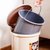 垃圾桶带盖家用厕所卫生间厨房厨余卧室客厅脚踏式有盖脚踩大号筒(6.8L灰色（带内桶）)第2张高清大图