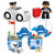 爱亲亲 警察系列桶装大颗粒积木儿童玩具(益智玩具)第5张高清大图