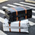 澳点  复古铝框拉杆箱 斜纹旅行箱 新款万向轮密码行李箱(银色 22英寸)第5张高清大图