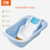 日康婴儿浴盆洗澡盆0-6岁蓝色RK-3627 带浴床坐躺两用第2张高清大图
