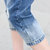 2017夏季新款女式装韩版弹力修身显瘦铅笔小脚时尚七分牛仔裤(浅蓝色 32)第4张高清大图