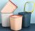家用大容量垃圾桶客厅创意卧室简约卫生间无盖纸篓厨房垃圾筒中号粉色JMQ-851第2张高清大图
