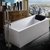 果敢长方形独立式浴盆亚克力简易现代浴缸 1.4/1.5/1.6/1.7米042第2张高清大图