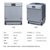 西门子(SIEMENS)13套嵌入式洗碗机SJ536S00JC双重高温烘干自动洗碗器 自制门面板 带面板第4张高清大图