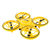 ufo感应飞行器遥控四轴无人机小型飞机男孩互动悬浮飞碟儿童玩具(迷彩黄 一个机身一块电池)第5张高清大图