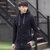 春季2017新款男装外套男青年修身型连帽夹克运动韩版薄上衣服F8608(F8608黑色)第3张高清大图