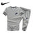 耐克男士夏季短袖运动套装(灰色 XL)第4张高清大图