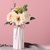 白色陶瓷花瓶花盆水养北欧现代创意家居客厅餐厅干花插花装饰摆件(【17.5厘米花瓶(两个)】 中小)第3张高清大图
