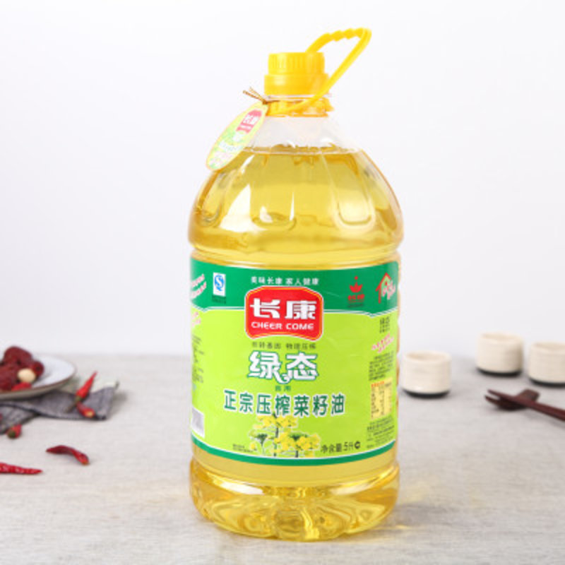 长康正宗压榨菜籽油5l/瓶