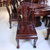 红木家具1.38米红木圆桌实木饭桌一桌八椅雕花非洲酸枝木第4张高清大图