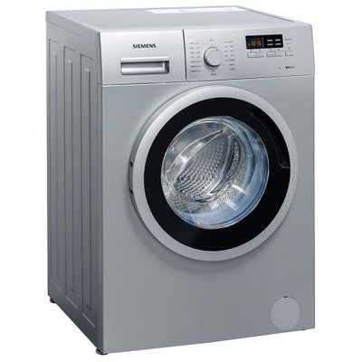西门子(siemens) WM10E1681W 7公斤 滚筒洗衣机(银色) 智能自检 中途添衣