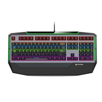 雷柏（Rapoo）V710 混彩背光机械键盘 机械黑轴 黑色版