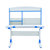 风里希儿童学习桌可升降儿童书桌儿童学习桌椅套装儿童写字桌椅(蓝色（02+02）)第2张高清大图