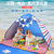 沙滩帐篷海边防晒户外3-4人全自动速开室内游戏儿童宝宝便携帐篷TP2355(小号蓝色条纹)第2张高清大图