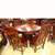 红木家具1.2米红木餐桌实木圆桌饭桌一桌六椅桌椅组合非洲酸枝木第5张高清大图