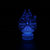 3D小夜灯星球大战裂纹usb插电小夜灯创意七彩工厂直销跨境台灯(蓝)第4张高清大图