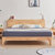 A家 日式纯实木床北欧原木床1.2米1.5米1.8米简约现代床实木主卧次卧双人床(1.5*2米高箱床（胡桃木色） 单床)第2张高清大图