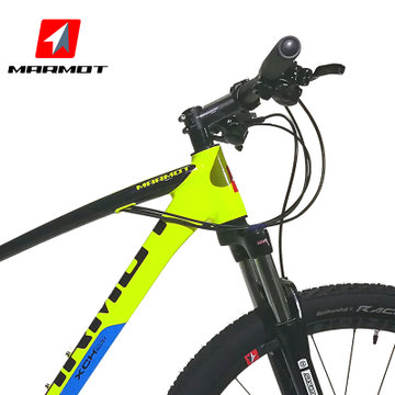 MARMOT土拨鼠变速自行车山地车男女式单车铝合金自行车车27速(浅灰色 标准版)