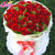 情人节 33朵红玫瑰2个熊花束，同城鲜花速递，指定日期送达(Q款：33朵混搭玫瑰)第2张高清大图