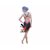 礿伯502010F专业泳衣（黑拼红）（女士/无袖中腿/XXL）第2张高清大图